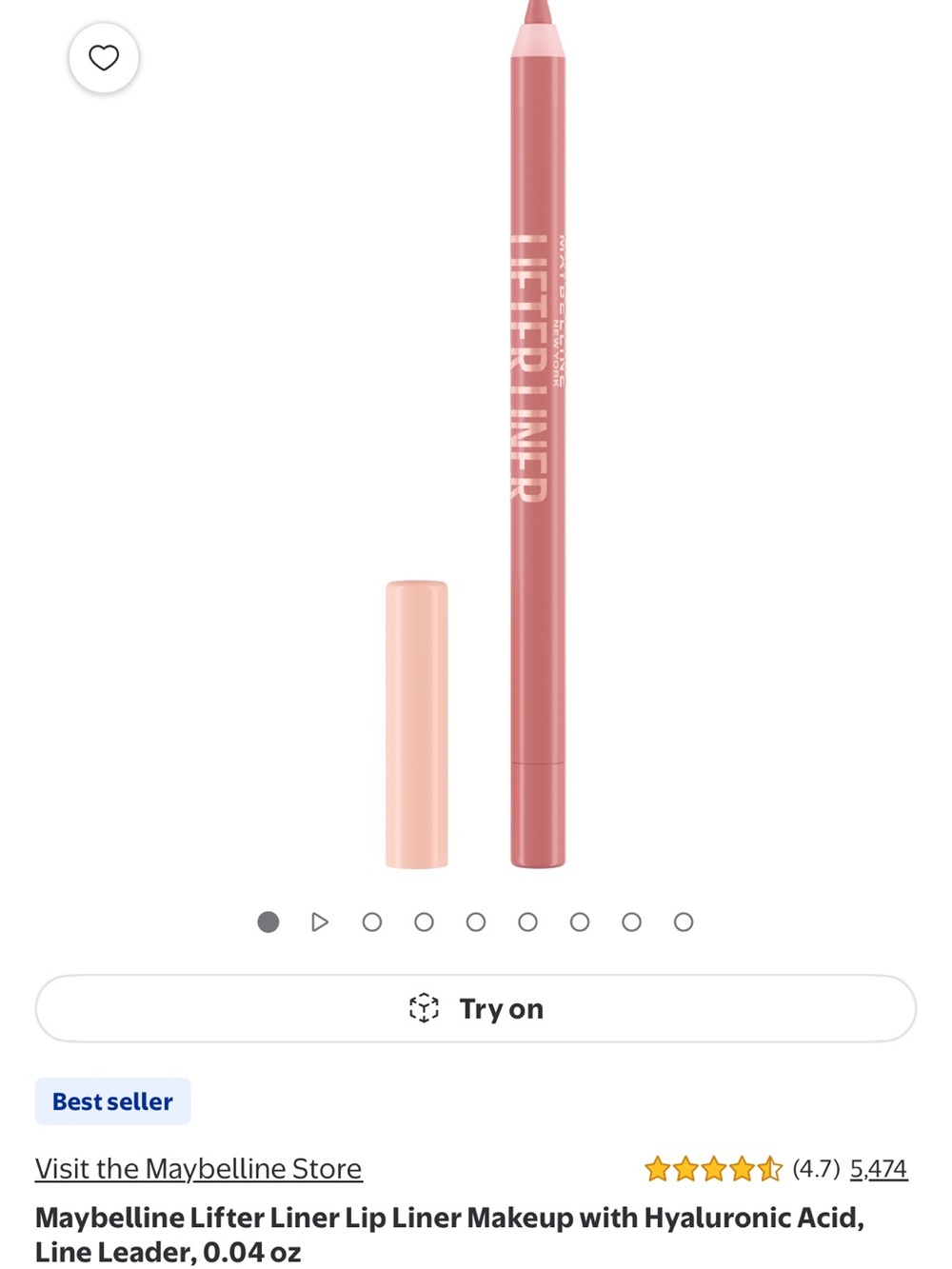 Maybelline Lifter Liner Soft Rose Pink Lip Liner
